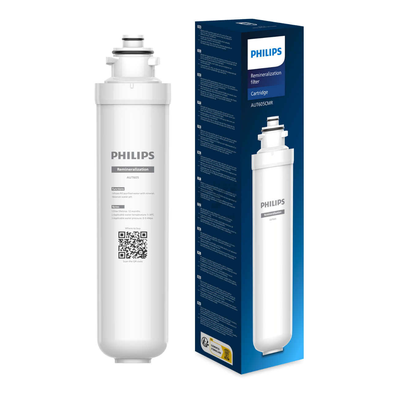 Φωτογραφία προϊόντος: Philips AUT605CMR Ανταλλακτικό Φίλτρο Εμπλουτισμού και Ρύθμισης pH - OEM