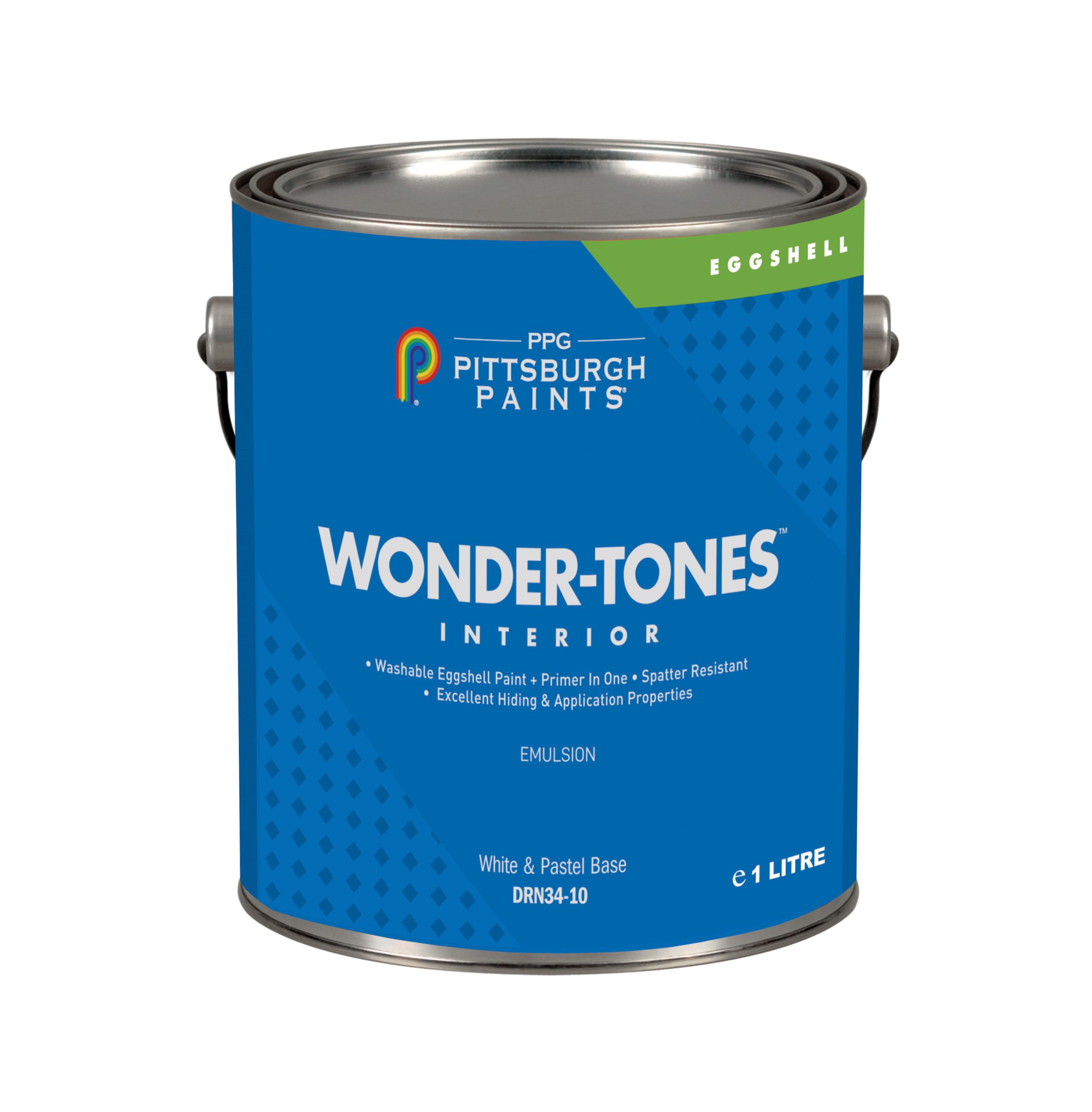 Φωτογραφία προϊόντος: PPG Wonder-Tones Eggshell Πλαστικό Χρώμα για Εσωτερική Χρήση 10lt Pittsburgh Paints DRN 34