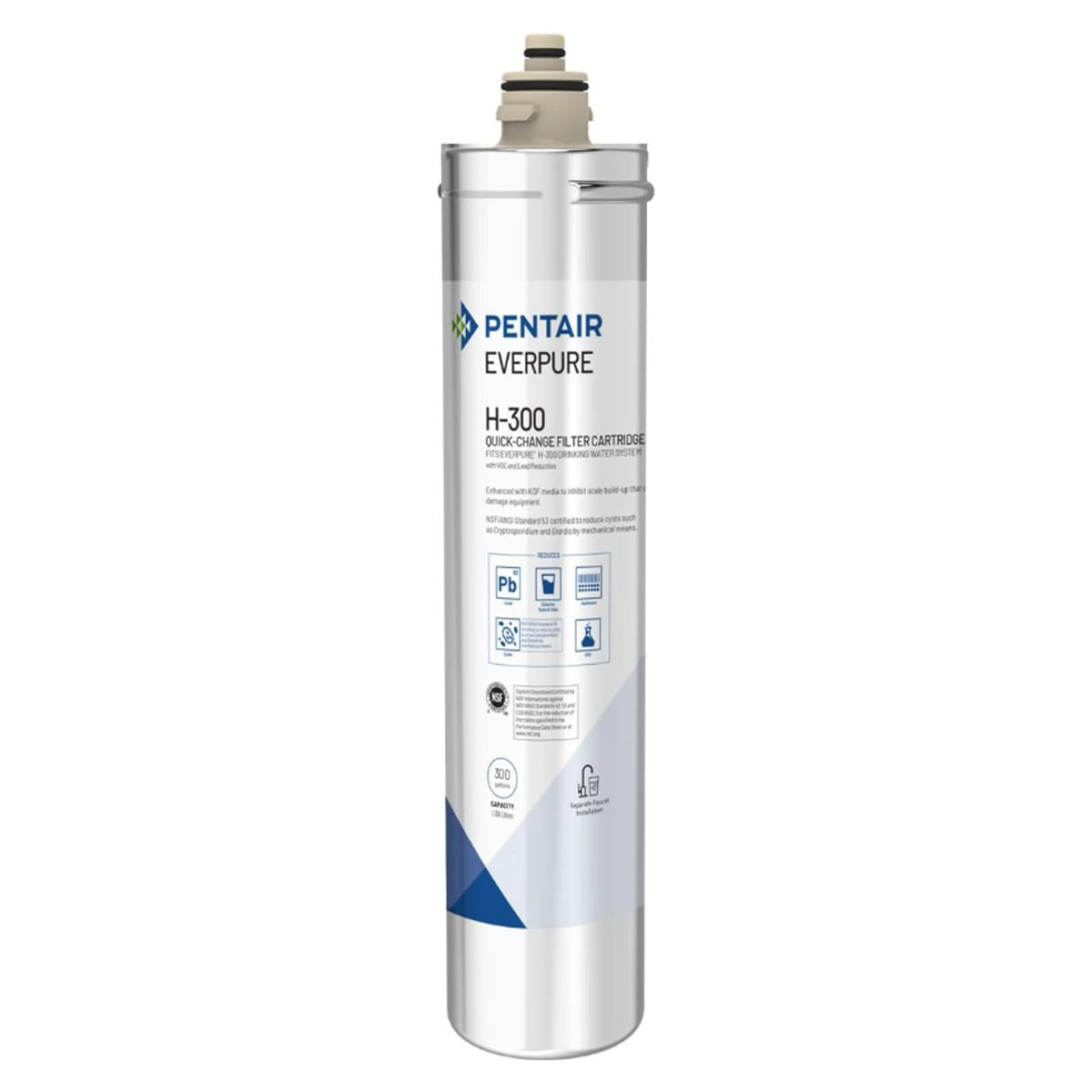 Φωτογραφία προϊόντος: Pentair Everpure H-300 Ανταλλακτικό Φίλτρο Νερού με Τεχνολογία KDF για Οικιακή Χρήση (OEM)