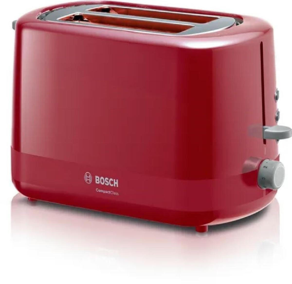 Φωτογραφία προϊόντος: Bosch TAT3A114 Φρυγανιέρα 2 Θέσεων 800W Κόκκινη