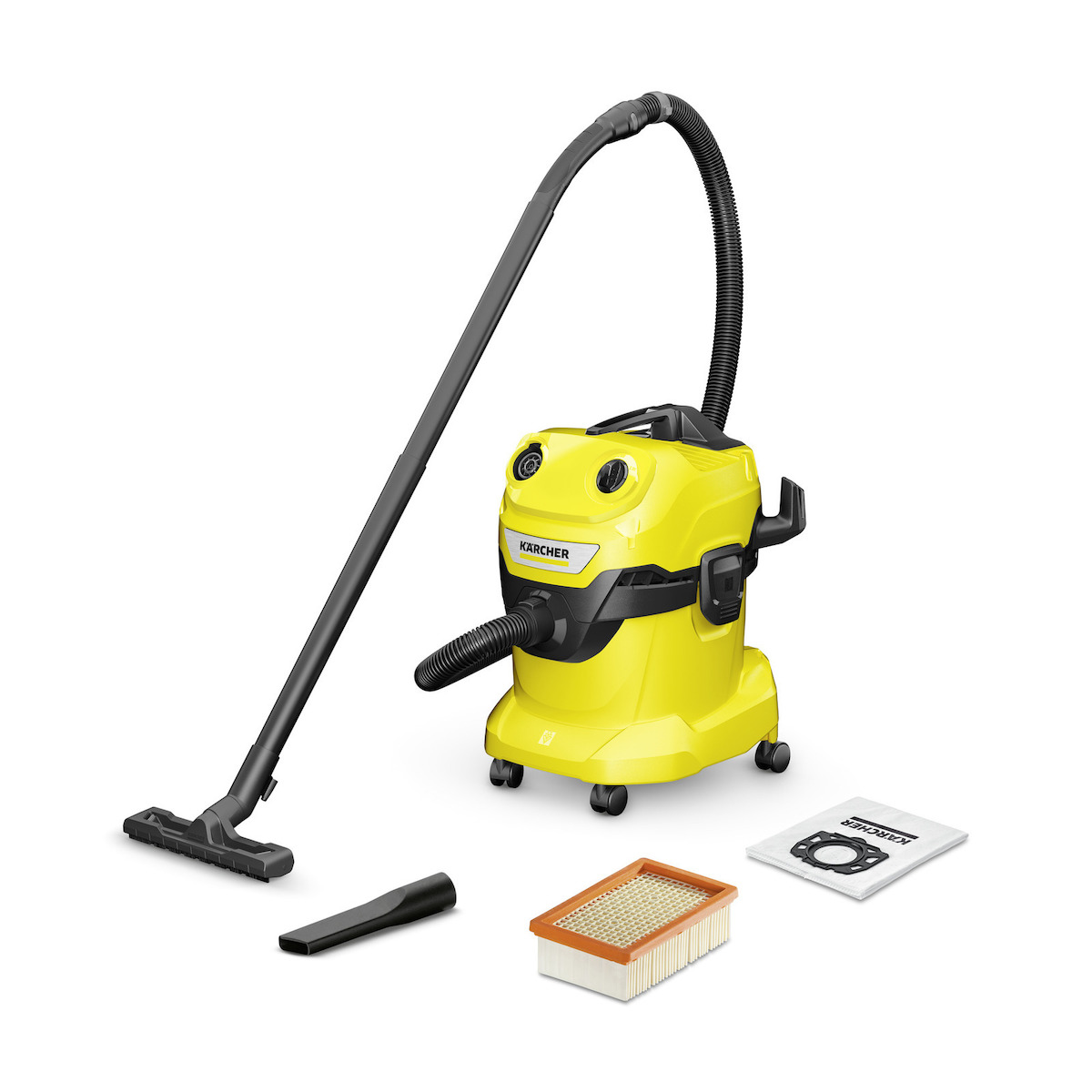 Φωτογραφία προϊόντος: Kärcher Karcher WD 4 V-20/5/22 Σκούπα Υγρών / Στερεών 1000W με Κάδο 20lt