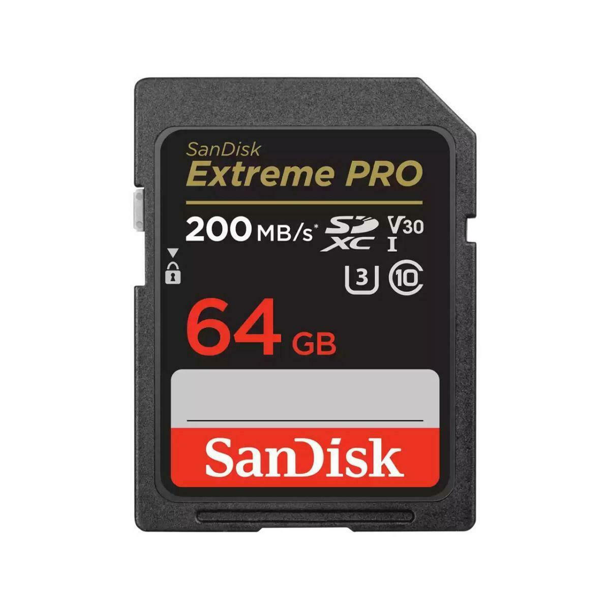 Φωτογραφία προϊόντος: Sandisk Extreme Pro SecureDigital SDXC 64GB Class 10 U3 V30 UHS-I