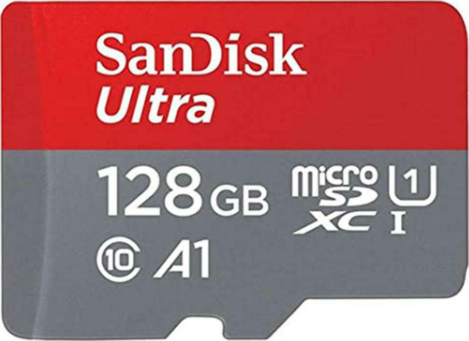 Φωτογραφία προϊόντος: Sandisk Ultra microSDXC 128GB Class 10 U1 A1 UHS-I