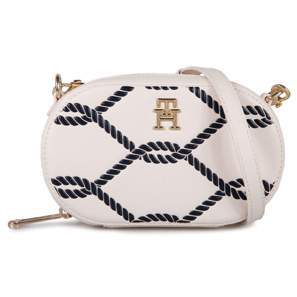 Φωτογραφία προϊόντος: Tommy Hilfiger Τσαντακι οβαλ με μοτιβο σχοινι AW0AW14736 - Τεμάχιο, ΛΕΥΚΟ