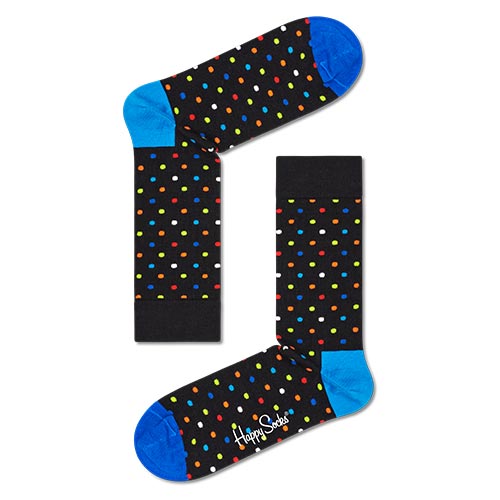 Φωτογραφία προϊόντος: Unisex Κάλτσες Happy Socks Mini Dot Sock MID01 - 36-40, ΜΑΥΡΟ