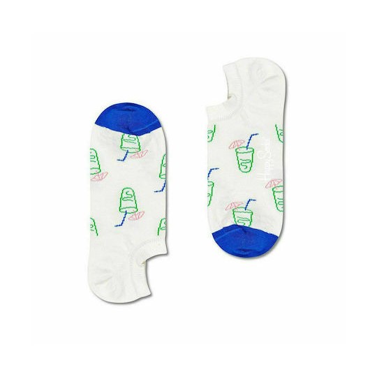 Φωτογραφία προϊόντος: Unisex Κάλτσες Happy Socks Lemonade No Show Sock LND38 - 41-46, ΛΕΥΚΟ