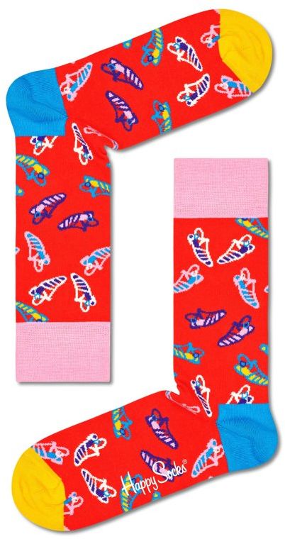 Φωτογραφία προϊόντος: Unisex Κάλτσες Happy Socks Sandal Sock SAN01 - 36-40, ΚΟΚΚΙΝΟ