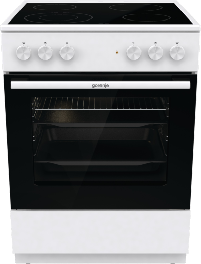 Φωτογραφία προϊόντος: Gorenje Κουζίνα 71lt με Κεραμικές Εστίες Π60εκ. Λευκή GEC6A41WC