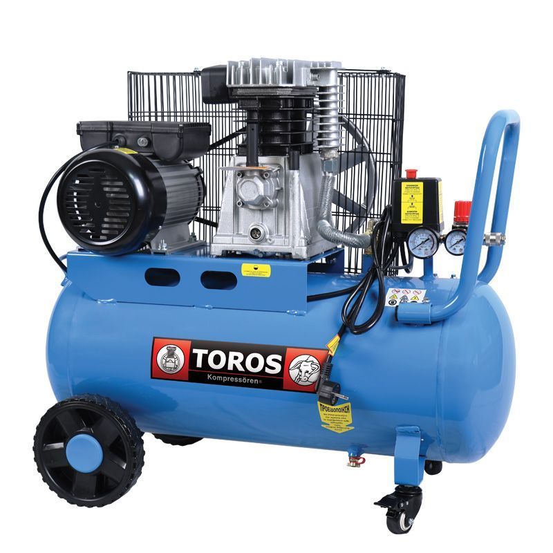 Φωτογραφία προϊόντος: TOROS Αεροσυμπιεστής 50LT/3,0HP με ιμάντα (602083)