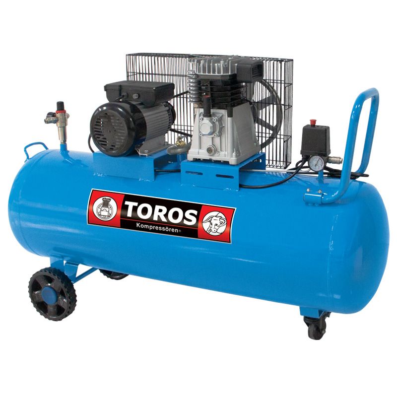 Φωτογραφία προϊόντος: TOROS Αεροσυμπιεστής 150LT / 3,0HP / 230V με ιμάντα (602085)