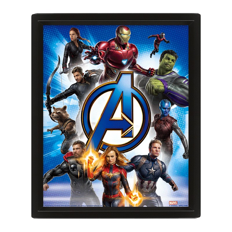 Φωτογραφία προϊόντος: Avengers: Endgame 3D Φωτογραφία Lenticular σε Κάδρο
