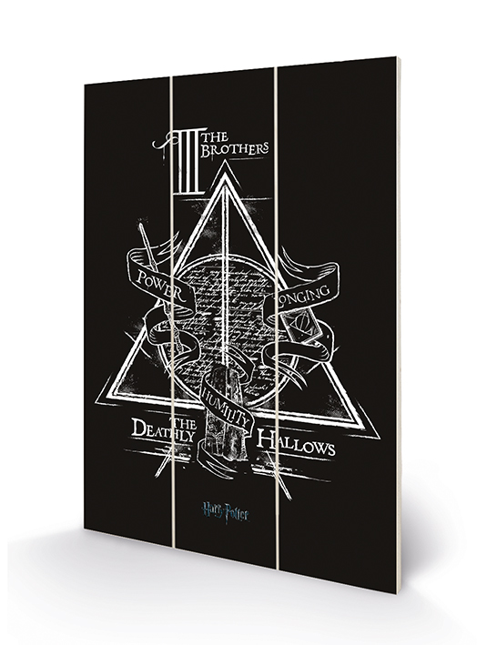 Φωτογραφία προϊόντος: Harry Potter - «The Deathly Hallows» Wood Print