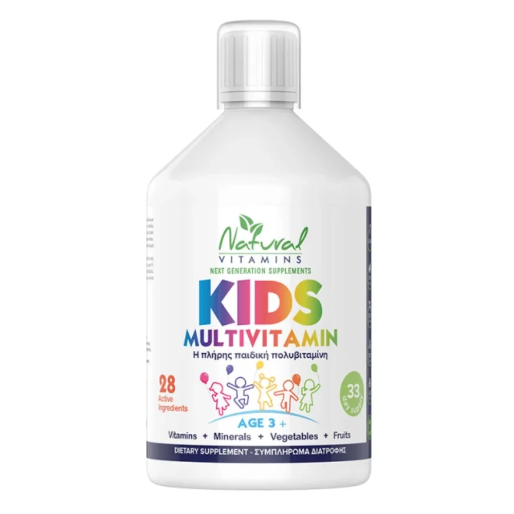 Φωτογραφία προϊόντος: Natural Vitamins Kids Multivitamin 3+ 500ml
