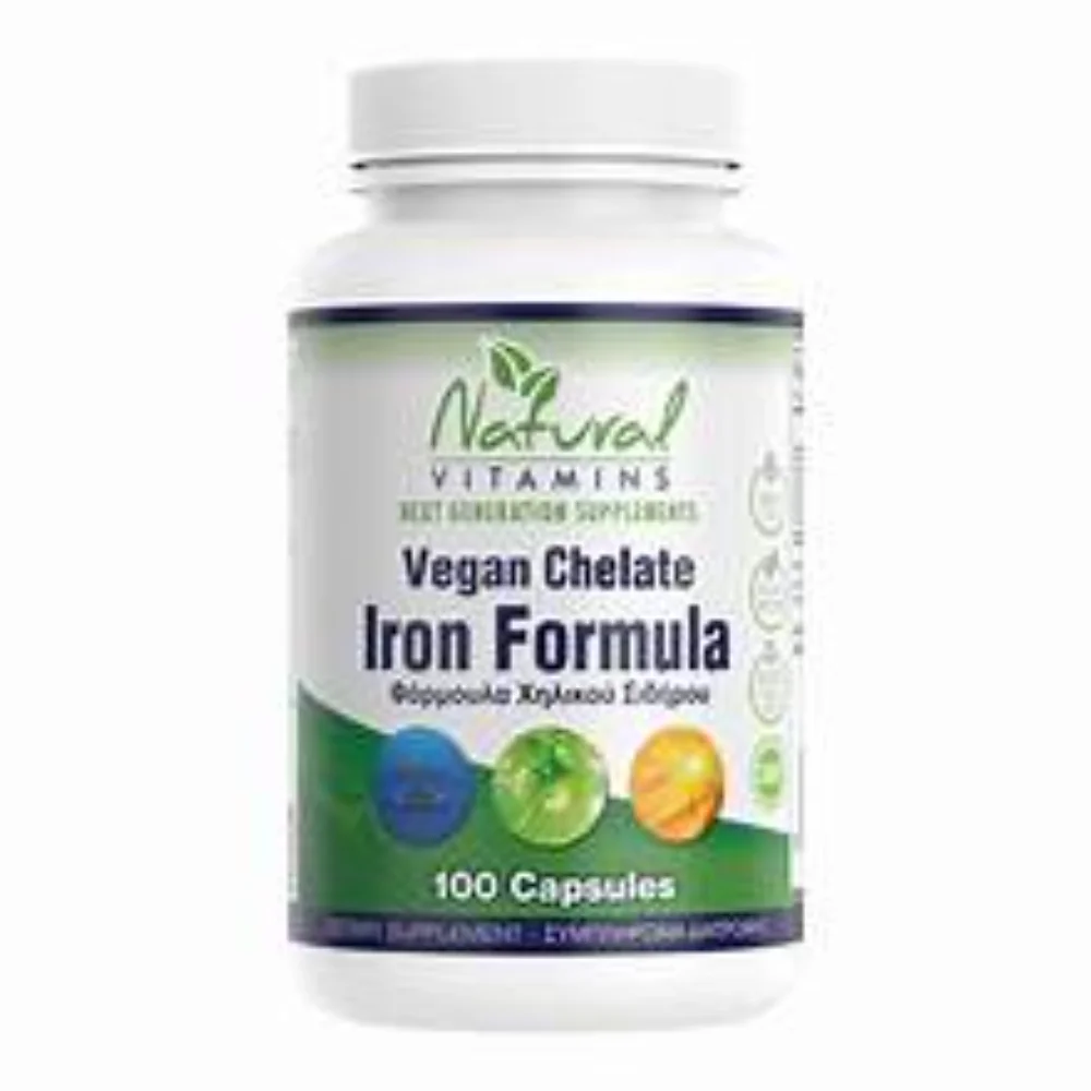 Φωτογραφία προϊόντος: Vegan Iron Chelate Formula x50tabs (Natural Vitamins)
