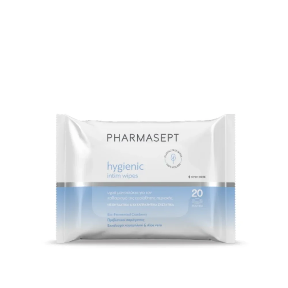 Φωτογραφία προϊόντος: Pharmasept Hygienic Intim Wipes υγρά μαντηλάκια για την ευαίσθητη περιοχή 20τμχ