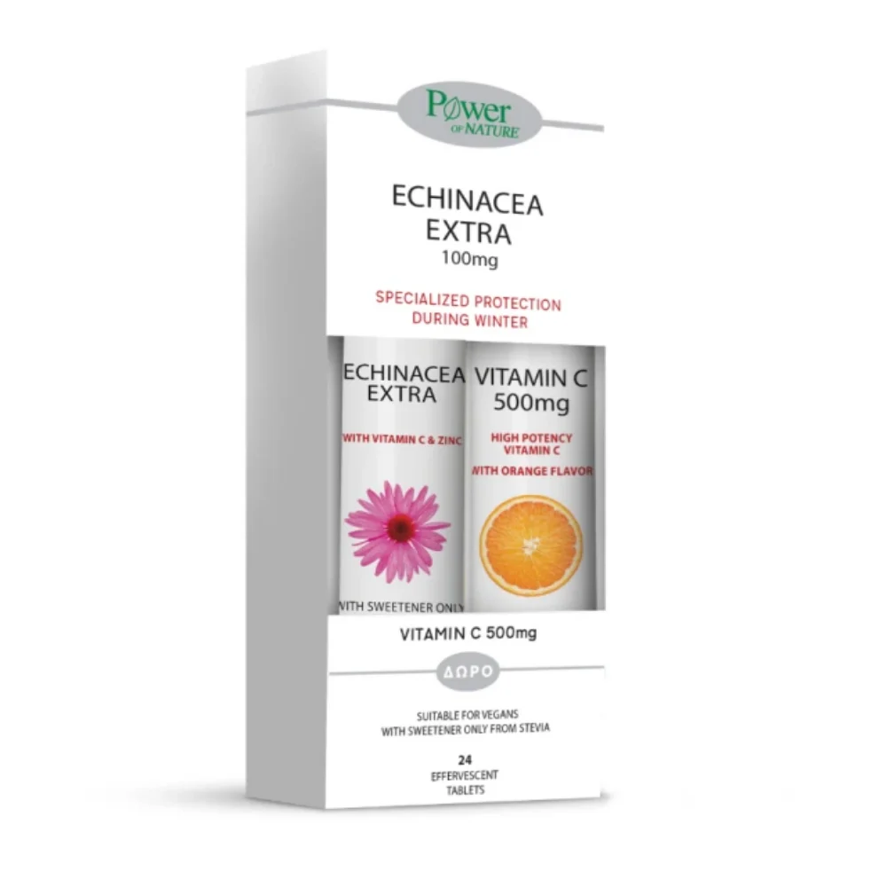 Φωτογραφία προϊόντος: Power Health Echinacea με στέβια + δώρο vitamin C 500mg (20+20)eff