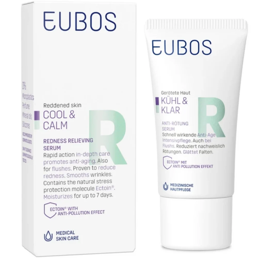 Φωτογραφία προϊόντος: Eubos cool +amp; calm serum καταπραϋντικό για την ερυθρότητα, 30ml