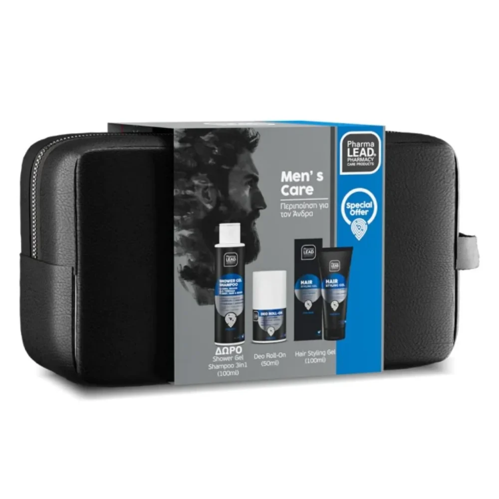Φωτογραφία προϊόντος: PharmaLead Men’s Care Kit roll-on 50ml + hair styling gel 100ml (δώρο shower gel/shampoo 100ml) - νεσεσέρ