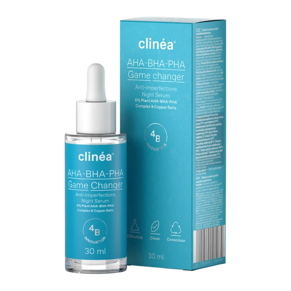 Φωτογραφία προϊόντος: Clinea AHA-BHA-PHA Game Changer Ορός Νύχτας 30ml