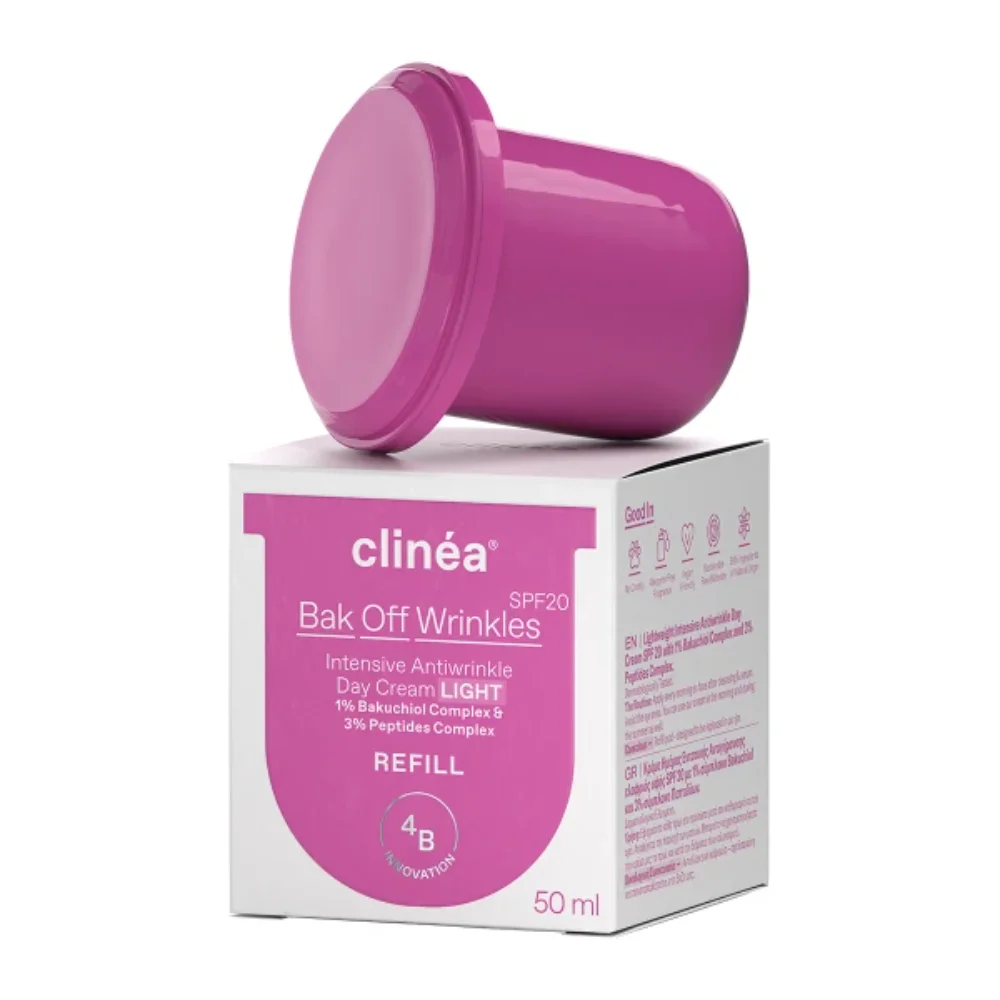 Φωτογραφία προϊόντος: Clinea Bak Off Wrinkles Αντιρυτιδική Ημέρας Light Refill 50ml