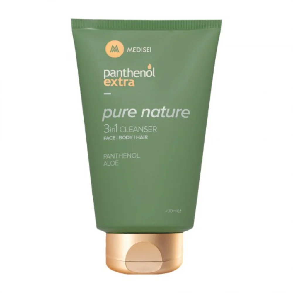 Φωτογραφία προϊόντος: Panthenol Extra Pure Nature 3in1 Cleanser Καθαριστικό για Πρόσωπο-Σώμα-Μαλλιά 200ml