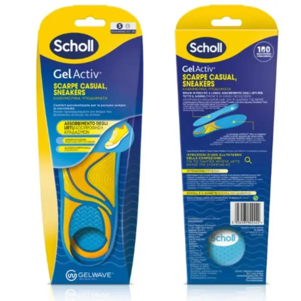 Φωτογραφία προϊόντος: Scholl Gel Activ Πάτοι για Καθημερινά Υποδήματα Small, 1 Ζευγάρι