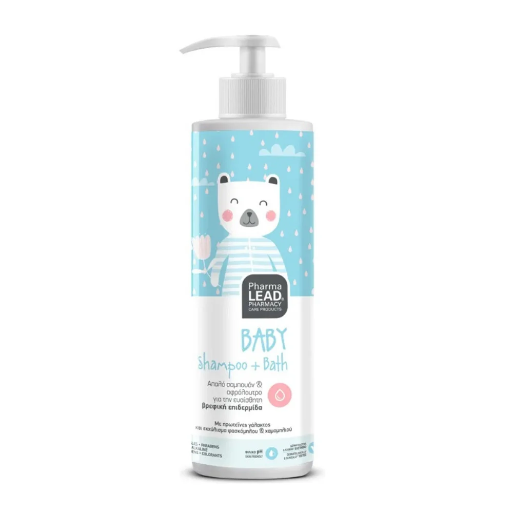 Φωτογραφία προϊόντος: Pharmalead Baby Shampoo +amp; Bath Απαλό Βρεφικό Σαμπουάν +amp; Αφρόλουτρο 500ml