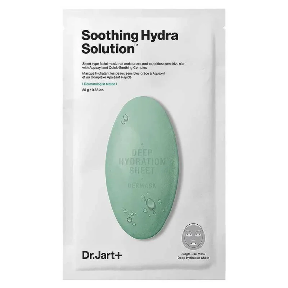 Φωτογραφία προϊόντος: Dr.Jart+ Dermask Soothing Hydra Solution Καταπραϋντική Μάσκα Πανί για Ξηρό Δέρμα με Aquaxyl + Aloe Vera 25g
