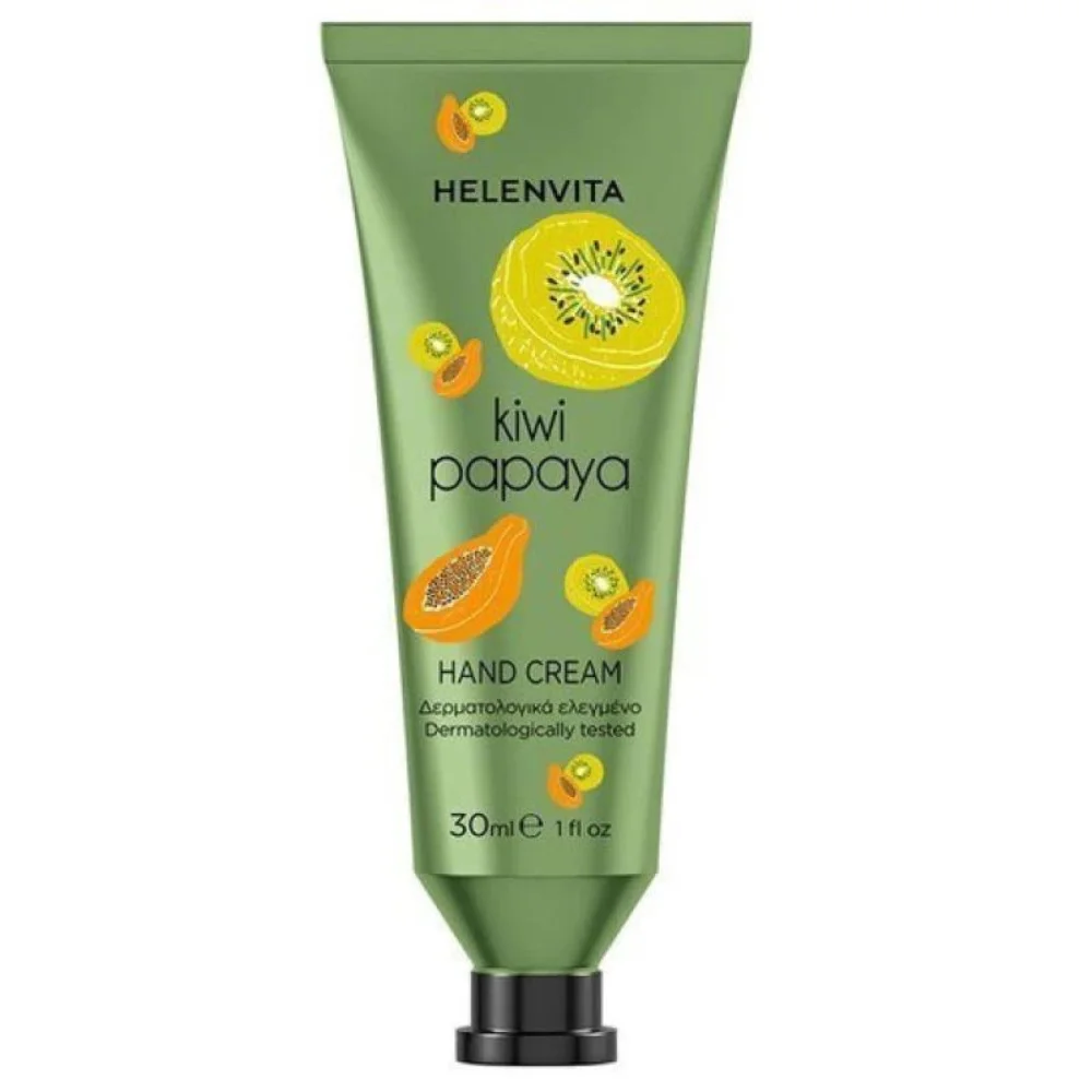 Φωτογραφία προϊόντος: Helenvita Hand Cream Kiwi Papaya Ενυδατική Κρέμα Χεριών με Τροπικά Φρούτα 30ml