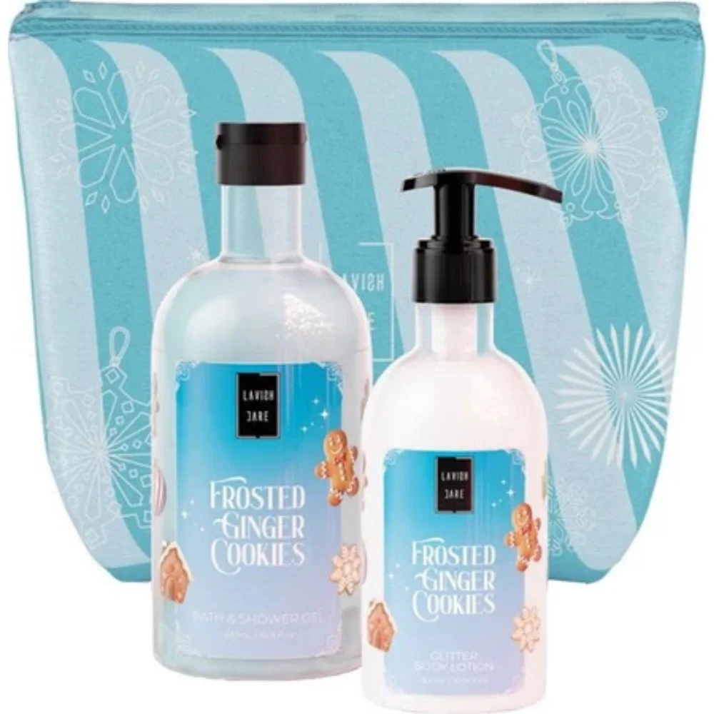 Φωτογραφία προϊόντος: Lavish Care Frosted Ginger Cookies Νεσεσέρ με Αφρόλουτρο 500ml + Κρέμα Σώματος 300ml