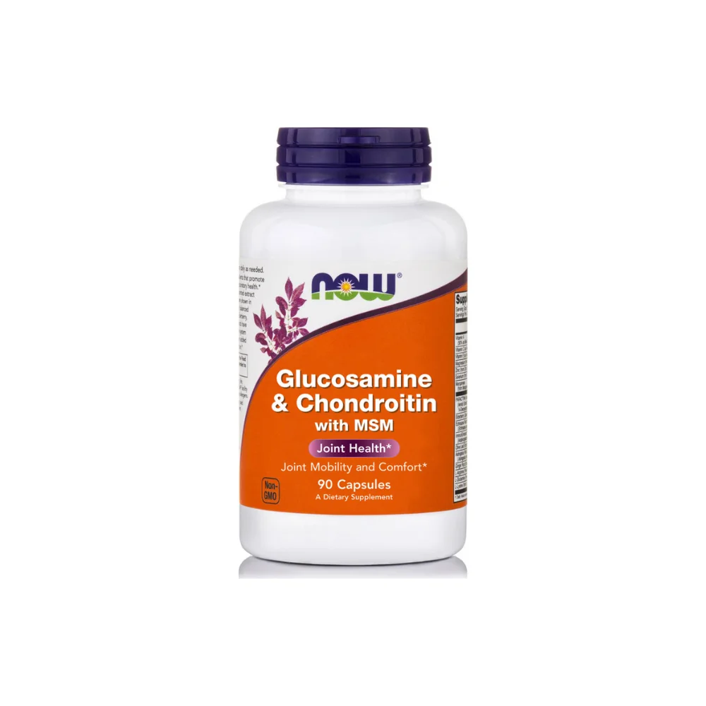 Φωτογραφία προϊόντος: NOW Glucosamine 1500mg + Chondroitin 1200mg + MSM 300mg Συμπλήρωμα Διατροφής (90 κάψουλες)