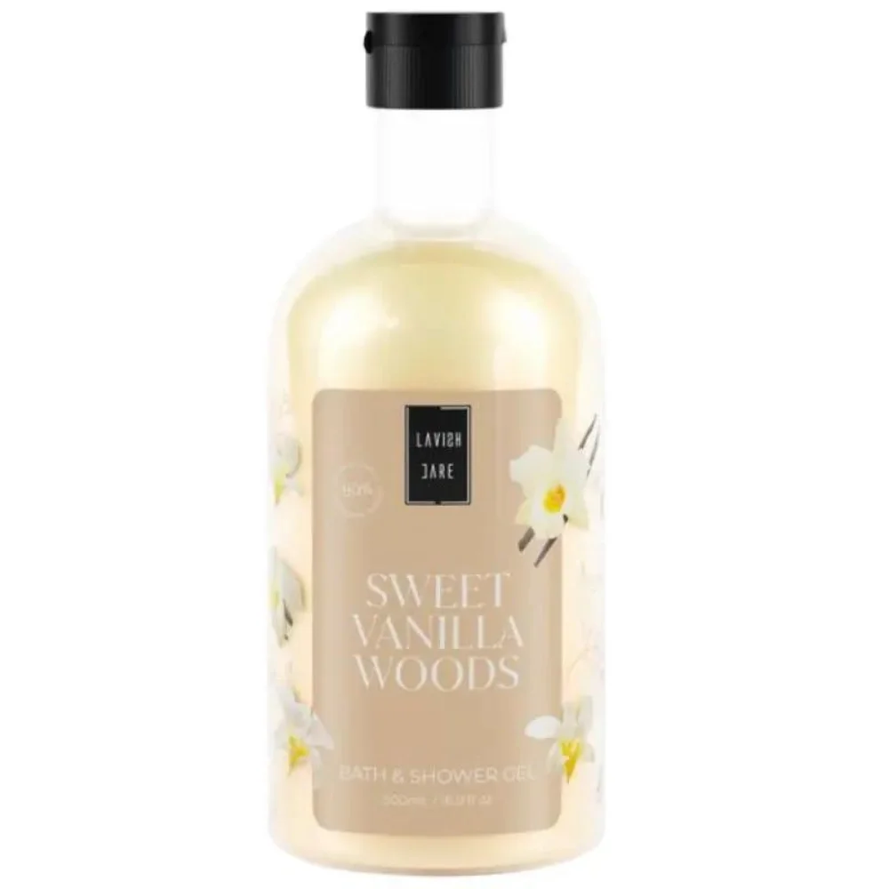 Φωτογραφία προϊόντος: Lavish Care Sweet Vanilla Woods Αφρόλουτρο με Βανίλια + Σανδαλόξυλο 500ml