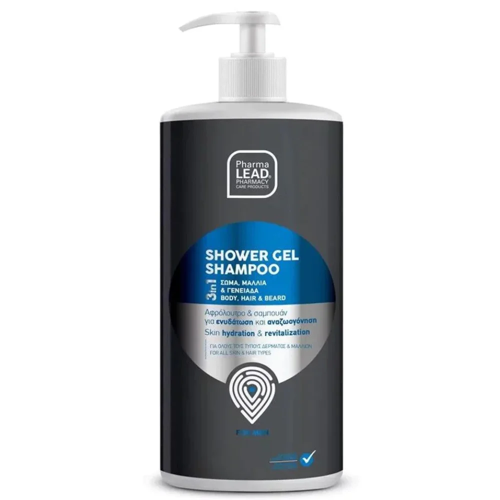 Φωτογραφία προϊόντος: PharmaLead Shower Gel Shampoo 3 σε 1 Αντρικό 1 Lt