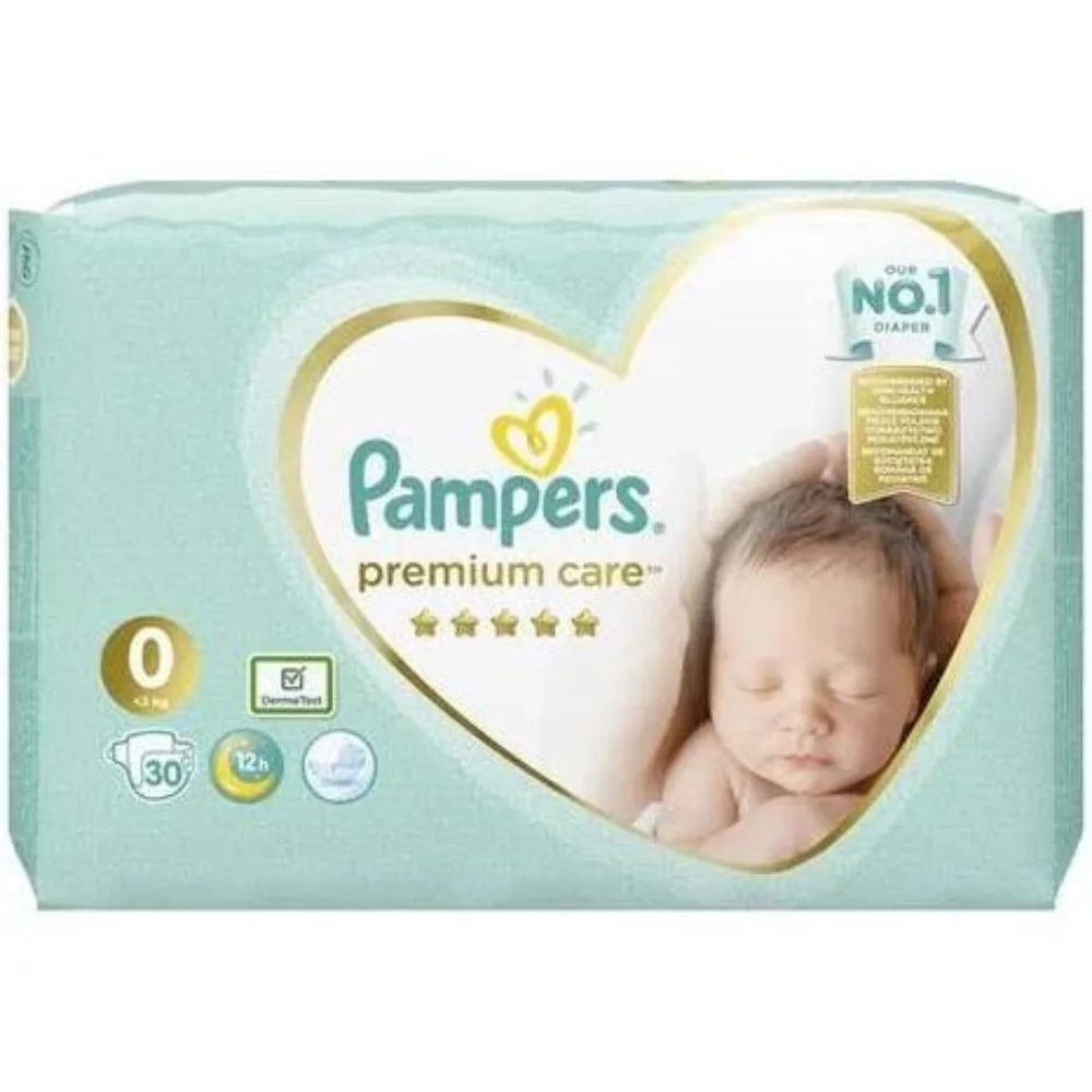 Φωτογραφία προϊόντος: Pampers Premium Care Πάνες με Αυτοκόλλητο No. 0 για 0-3kg 30 τεμ