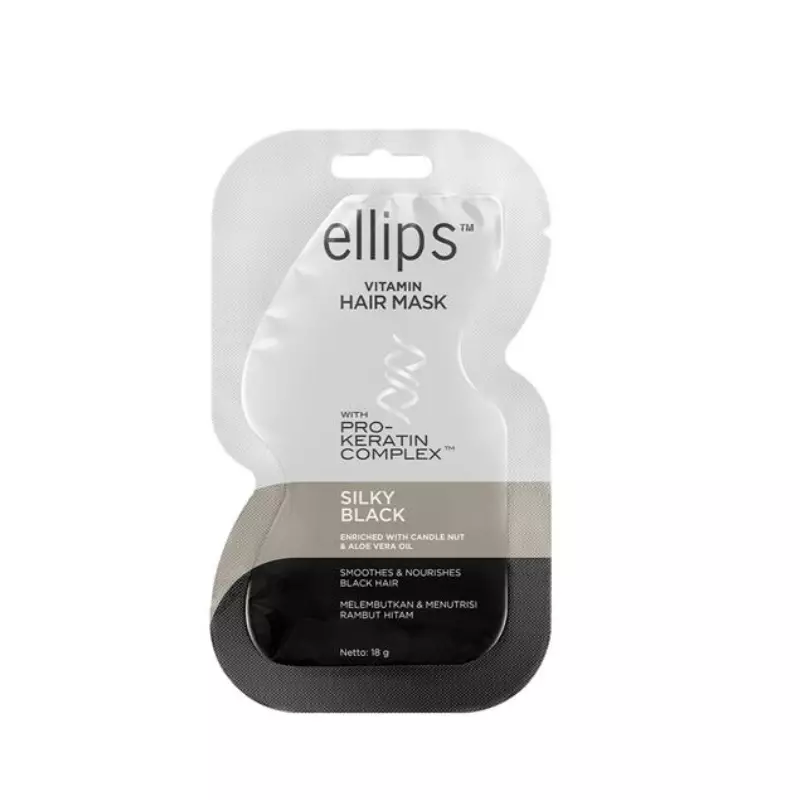 Φωτογραφία προϊόντος: ELLIPS Ellips Silky Black Μάσκα Μαλλιών για Ενυδάτωση 18gr
