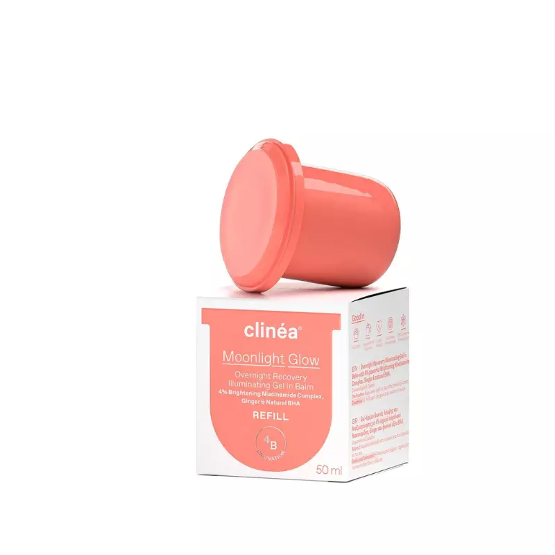 Φωτογραφία προϊόντος: Clinea Moonlight Glow Refill Gel Προσώπου Νυκτός για Αντιγήρανση & Λάμψη 50ml