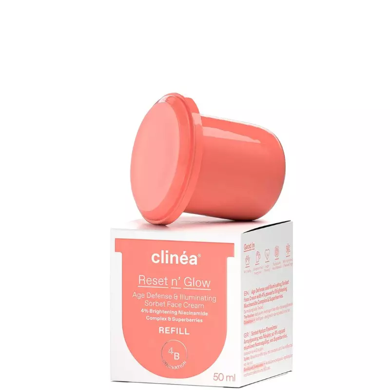 Φωτογραφία προϊόντος: Clinea Reset + Glow Sorbet Κρέμα Ημέρας Αντιγήρανσης & Λάμψης Refill 50ml