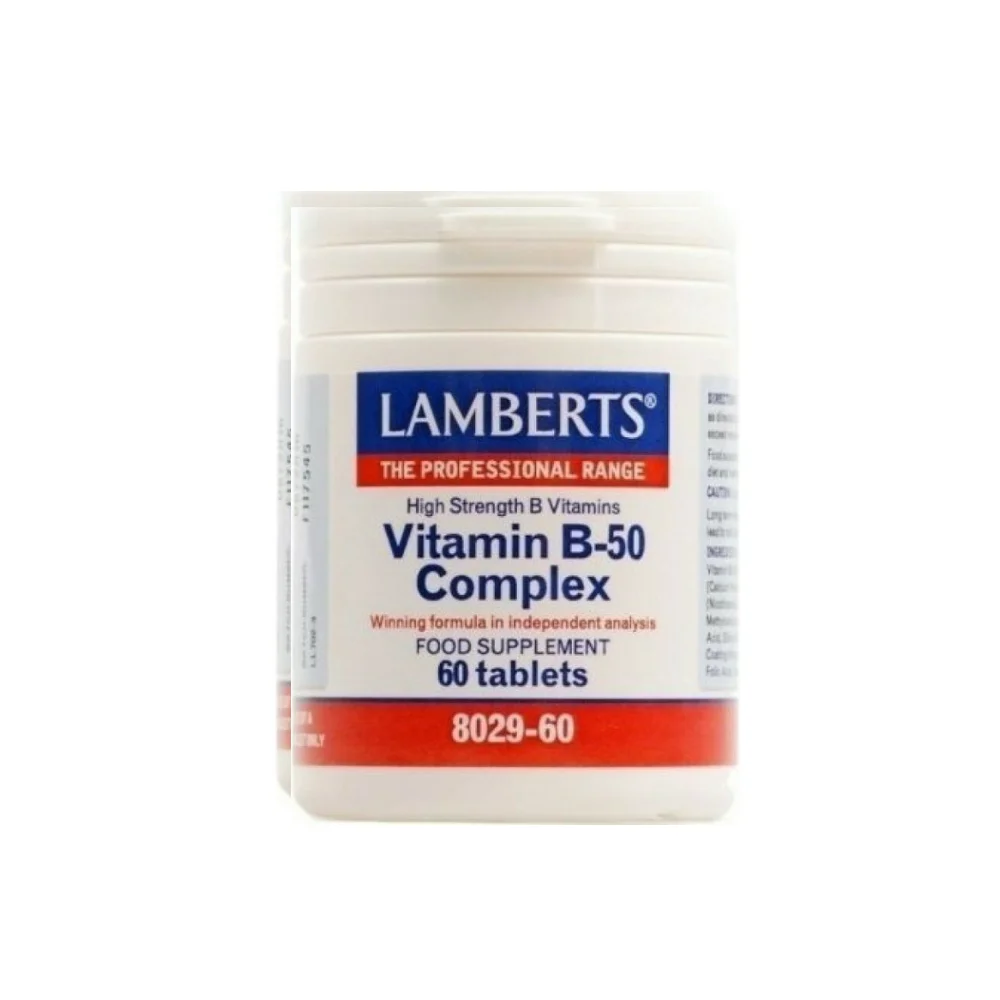 Φωτογραφία προϊόντος: Lamberts Vitamin B-50 Complex για Μαλλιά & Δέρμα 60 ταμπλέτες