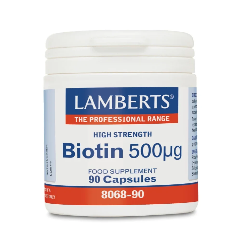 Φωτογραφία προϊόντος: Lamberts Biotin 500μg – 90 κάψουλες