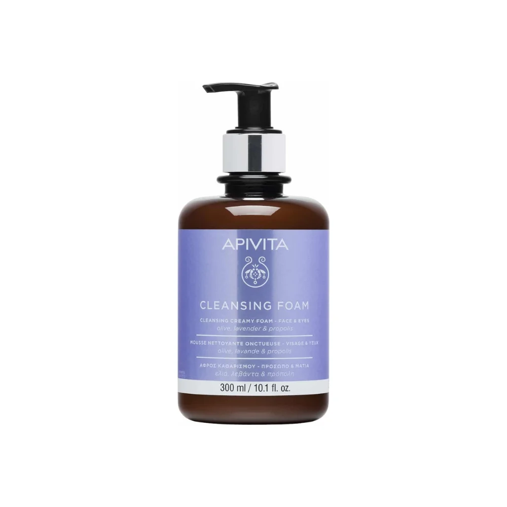 Φωτογραφία προϊόντος: Apivita αφρός καθαρισμού Cleansing Creamy πρόσωπο-μάτια 300ml