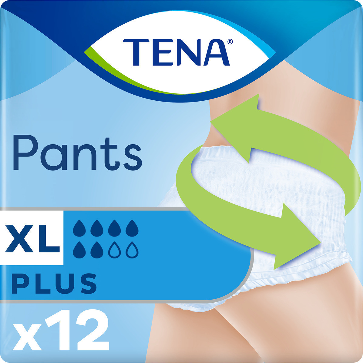 Φωτογραφία προϊόντος: Tena Plus Πάνες Βρακάκι Ακράτειας XLarge 12τμχ