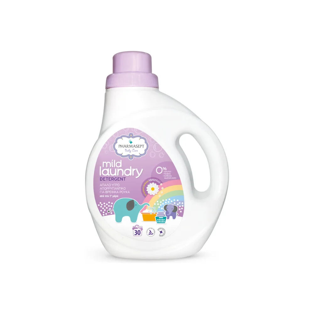Φωτογραφία προϊόντος: Pharmasept - Mild Laundry Detergent, Εξαιρετικά Απαλό Υγρό Απορρυπαντικό για Βρεφικά Ρούχα - 1lt