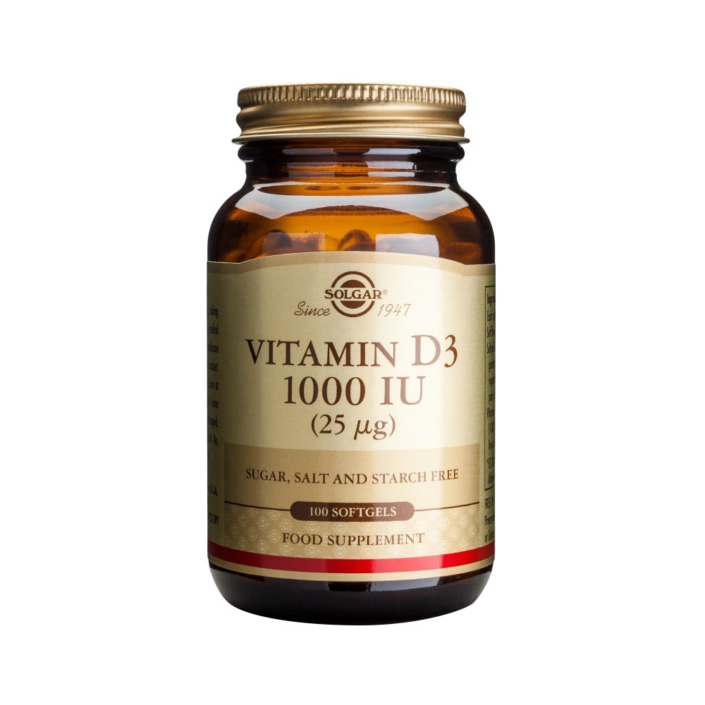 Φωτογραφία προϊόντος: Solgar - Vitamin D3 1000 IU / 25μg - 100 softgels
