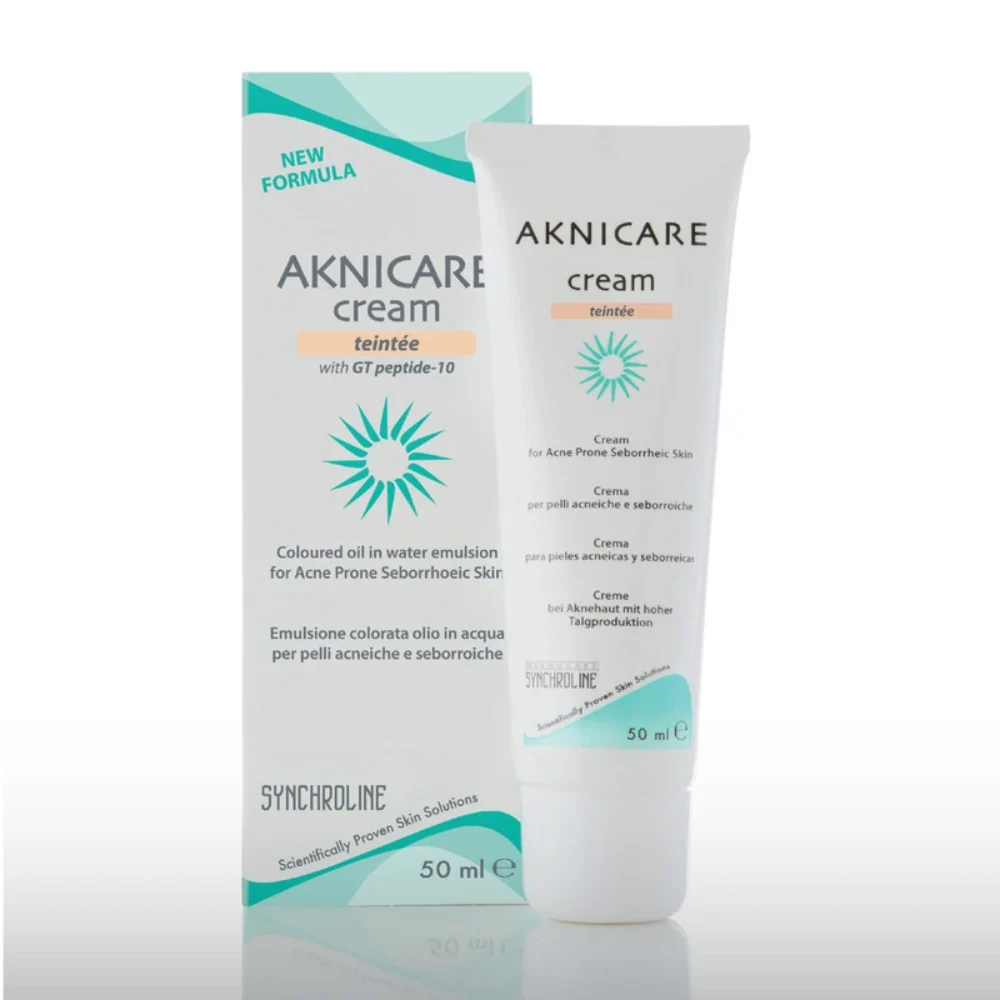 Φωτογραφία προϊόντος: Synchroline Aknicare Cream Teintee Clair Κρέμα Προσώπου Με Χρώμα 50 ml