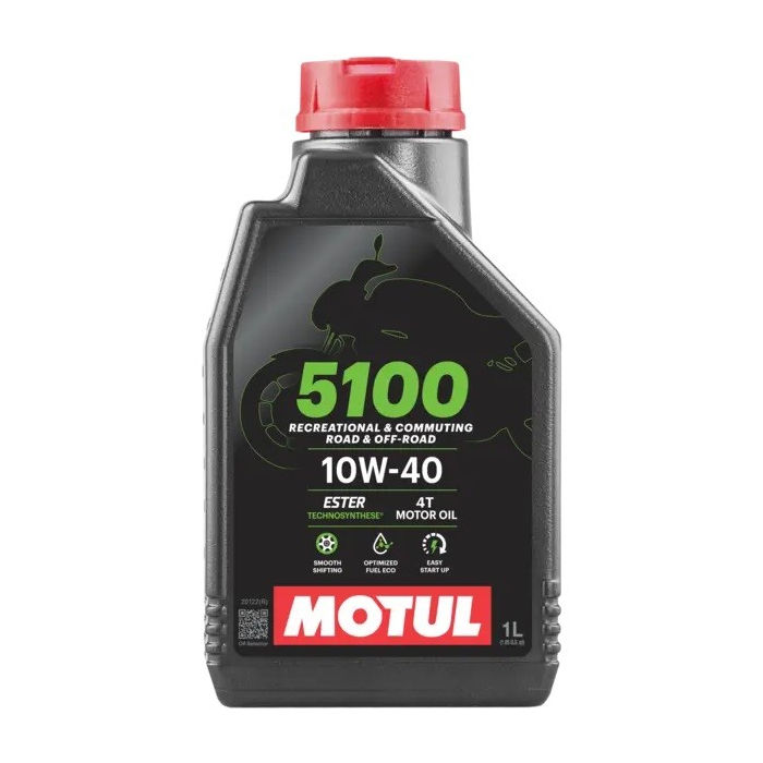 Φωτογραφία προϊόντος: Λιπαντικό ΜΟΤΟ Motul 5100 4T 10W-40 1l