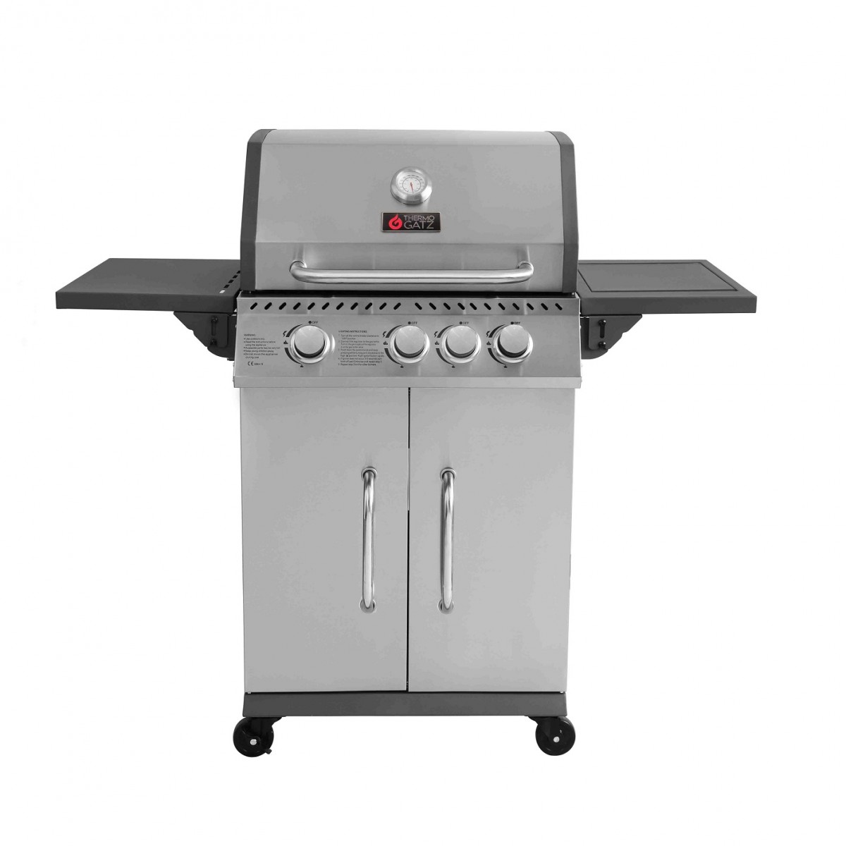 Φωτογραφία προϊόντος: BBQ Υγραερίου THERMOGATZ GS GRILL ELITE 3+1 Inox 11,5 kW