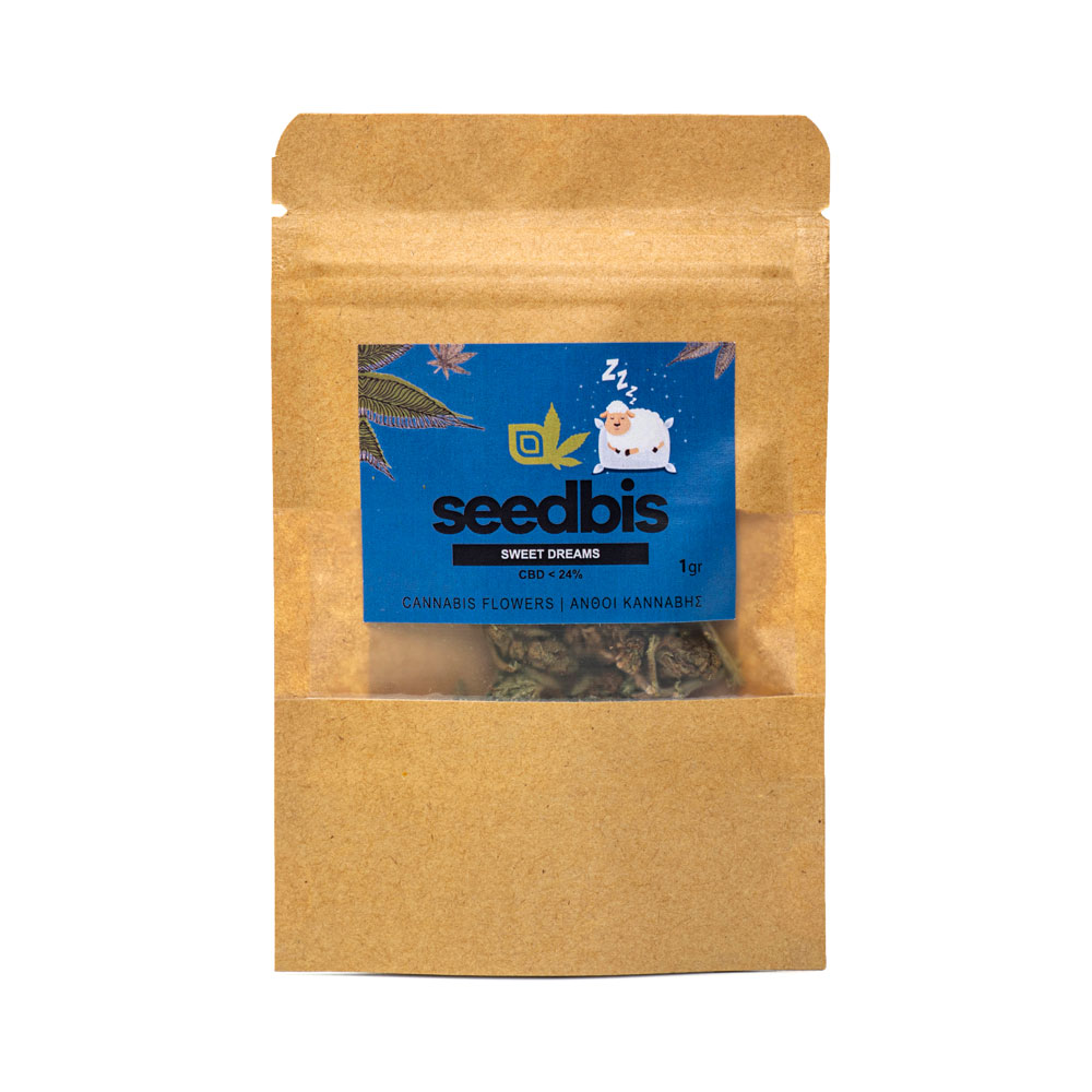 Φωτογραφία προϊόντος: Ανθοί Κάνναβης SWEET DREAMS 24% CBD 1g + 2g + 4g (Seedbis)