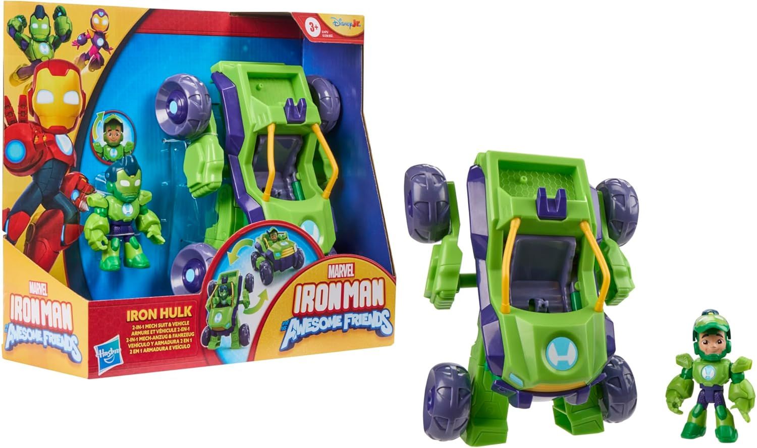 Φωτογραφία προϊόντος: Hasbro Marvel Iron Man And His Amazing Friends 2In1 Mech Hulk (G1475)