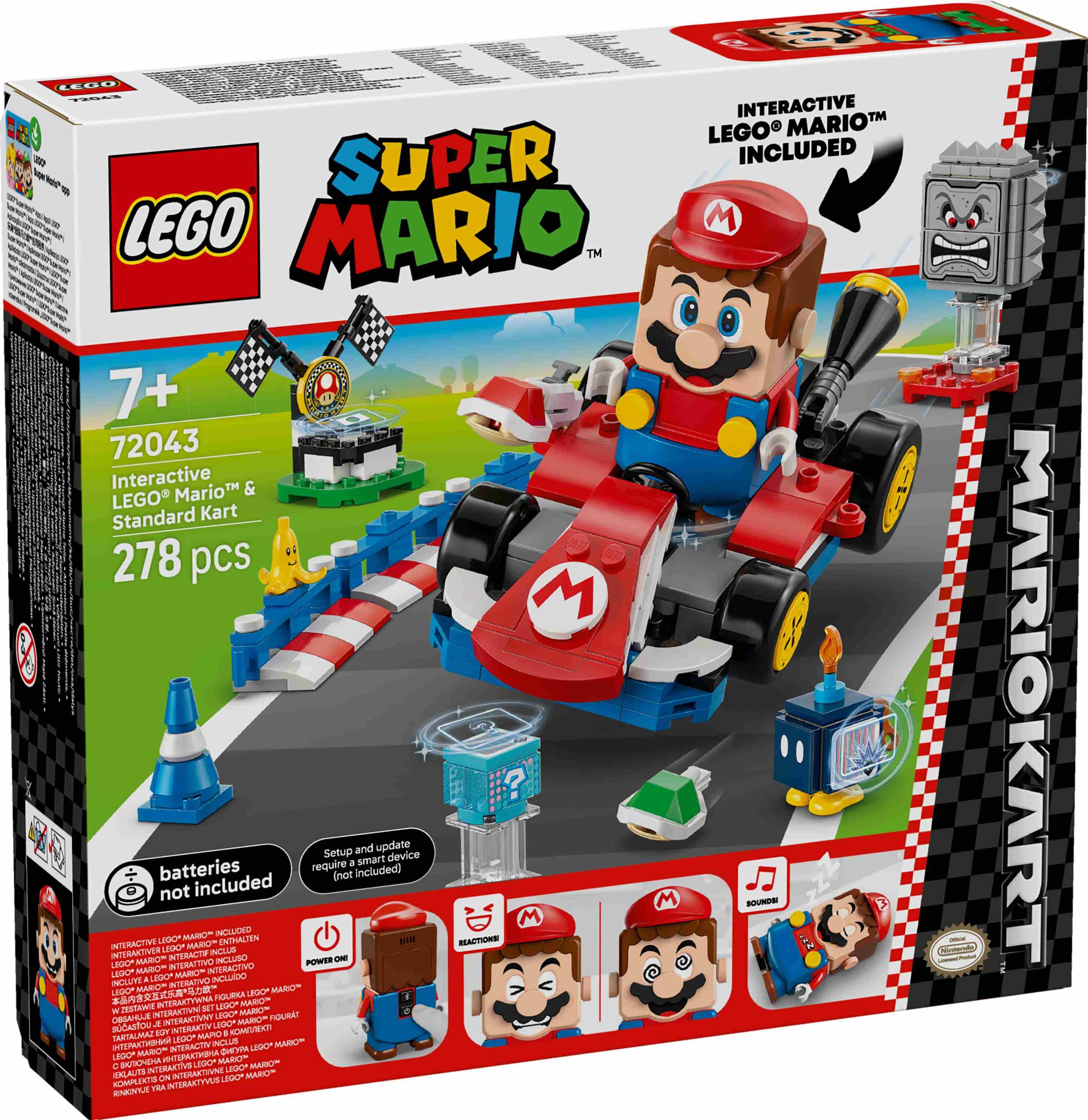 Φωτογραφία προϊόντος: Lego Super Mario Mario Kart™ – Interactive LEGO® Mario™ and Standard Kart (72043)