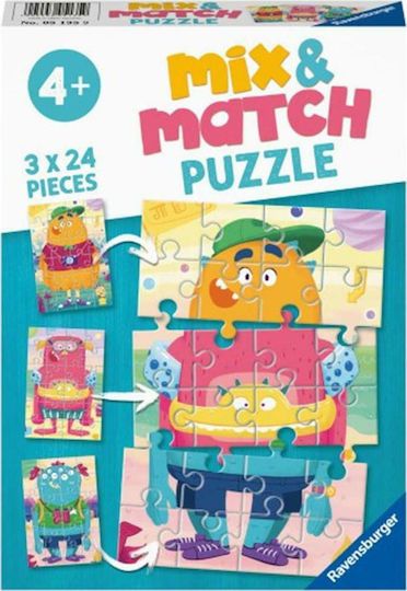 Φωτογραφία προϊόντος: Παζλ 3Χ24 Ravensburger Mix And Match Τερατάκια (05135)